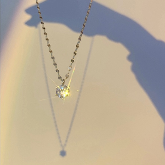 New 925 Silver Iced Out bling sparkling Necklace - Picture 7 of 9